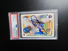1991 Upper Deck Gary Sheffield signed Baseball Card PSA Encapsulated