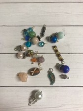 Jewelry Making 20 Bead Dangles Drops Charms Grab Bag Crystal/Acrylic/Clay/Glass