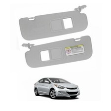 Rhlh Driverpassenger Sun Visor Grey With Mirror For Hyundai Elantra Md 2011-16 Rhlh Driverpassenger Sun Visor Grey With Mirror For Hyundai Elantra Md 2011-16