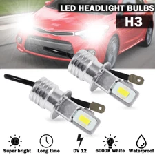 RIDROID H3 LED Fog Light Bulb Conversion Kit Super Bright White DRL Lamp 6000K