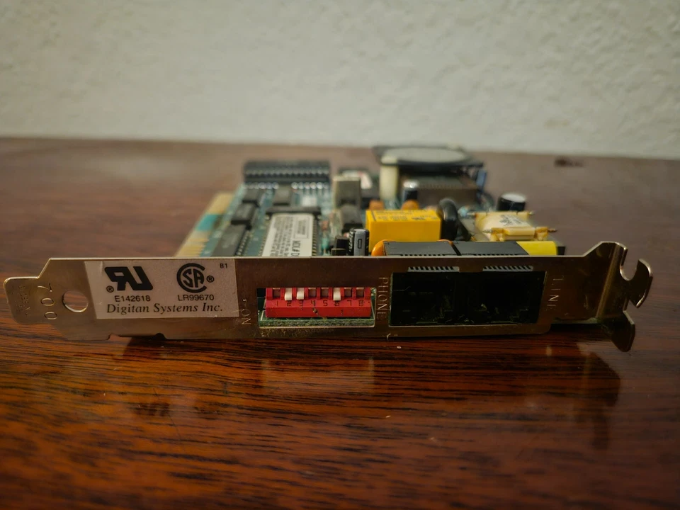 Dell 43154 ISA Internal 2400bd modem Digitan Systems DS92M w/ manual - Image 4 of 4