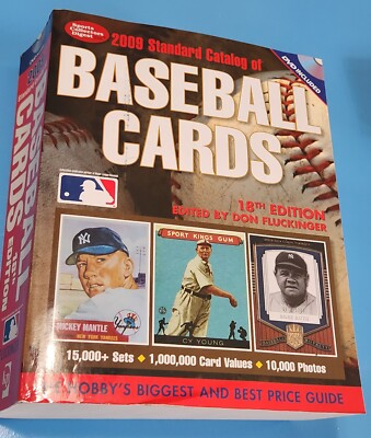 2009 Standard Catalog 11''x8½'' Baseball Cards 18th Edition By Don Fluckingee Book