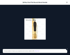 Brittny Foot File Round Wood Handle