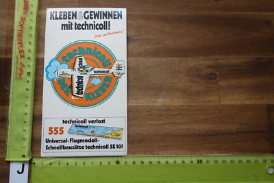 Alter Aufkleber Modellbau Beiersdorf TECHNICOLL Flugmodell (JB)