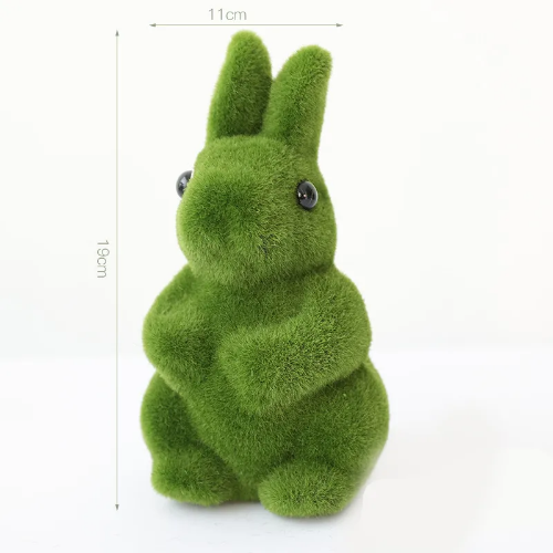 Artificial Plant Moss Small Animal of The Forest Family Rabbit Party Display - Bild 23 von 27