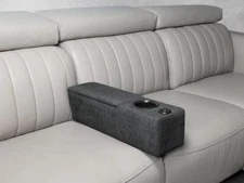 NEW Abbyson Home Power Armrest Pad Wireless Charging w/ Cup Holder USB Port