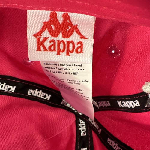 Sombrero Kappa Dad Gorra con Correa Rosa Deletrear Logo Bajo Perfil Letras Ajustables - Imagen 7 de 12