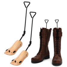 Pair Boot Stretcher Shoe Shaper Wooden Western Cowboy Boot Tree Expander for Men