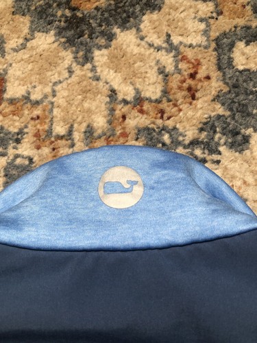 Vineyard Vines Shep Performance Fleece 1/4 Zip Mens L Blue Pockets Pullover - Picture 10 of 10
