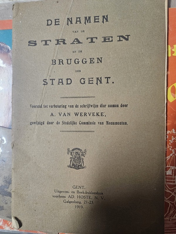 Ghent Bruges Belgium Street Directory 1919