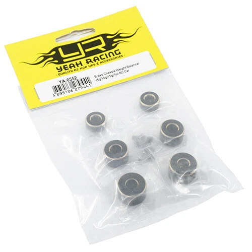 Yeah Racing YA-0552 Brass Chassis Weight Balancer 5g 10g 15g for RC Car - Image 2 of 2