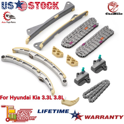 Engine Timing Chain Kit For Hyundai Santa Fe Kia Sorento Azera - Foto 8