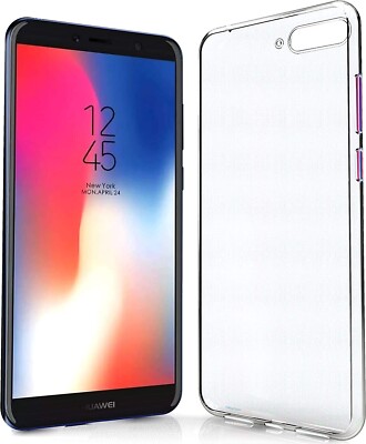 For HUAWEI Y6 2018 SHOCKPROOF TPU CLEAR CASE SOFT SILICONE GEL BACK SLIM COVER