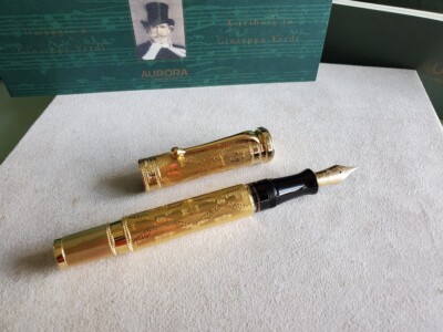 Aurora L.E 1919 Giuseppe Verdi A925 Sterling Vermei 18K Fountain
