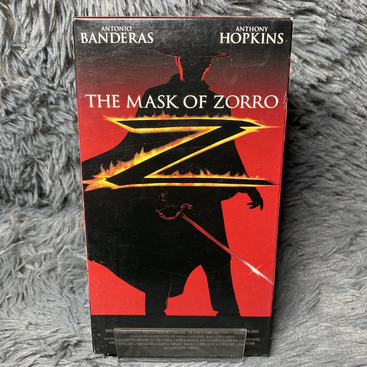 The Mask of Zorro VHS Tape 1998 Antonio Banderas Anthony Hopkins