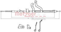 Metzger 17.2580 Seilzug, Feststellbremse FüR Hyundai
