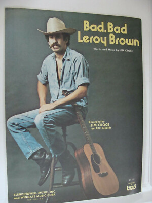 Jim Croce 1973 Bad Bad Leroy Brown piano vocal chords