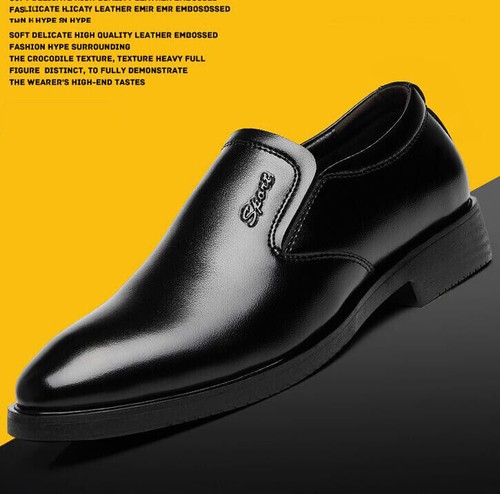 Mode Herren Slipper Leder Schuhe Business Kleid Formell Oxfordds Hochzeit Schuhe - Bild 11 von 14