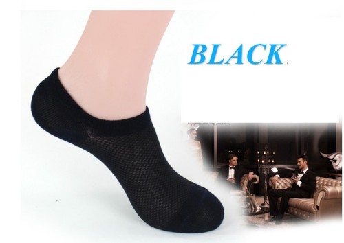 4Prs Men Women Bamboo Invisible Low Cut No-Slip Heel Grip No Show Socks Footlets - Picture 5 of 8