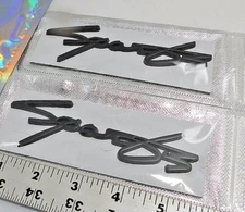 2X 3D SPORT Racing Car Sticker Emblem ABS Plating Trunk Bumper Badge Accessories