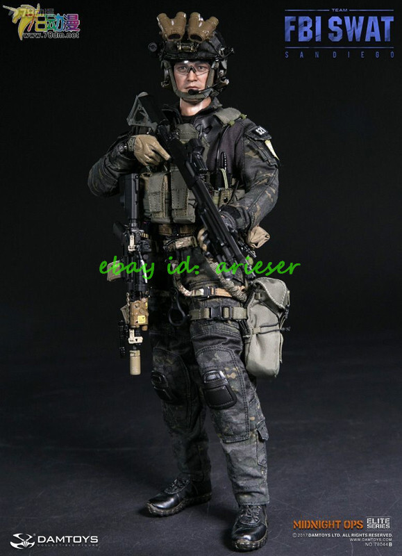 Damtoys 1/6 78044b Fbi Swat Team Agent San Diego Midnight Ops