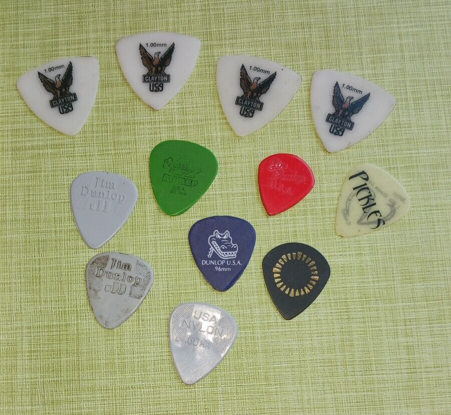 Lot of Twelve (12) Assorted Guitar Picks