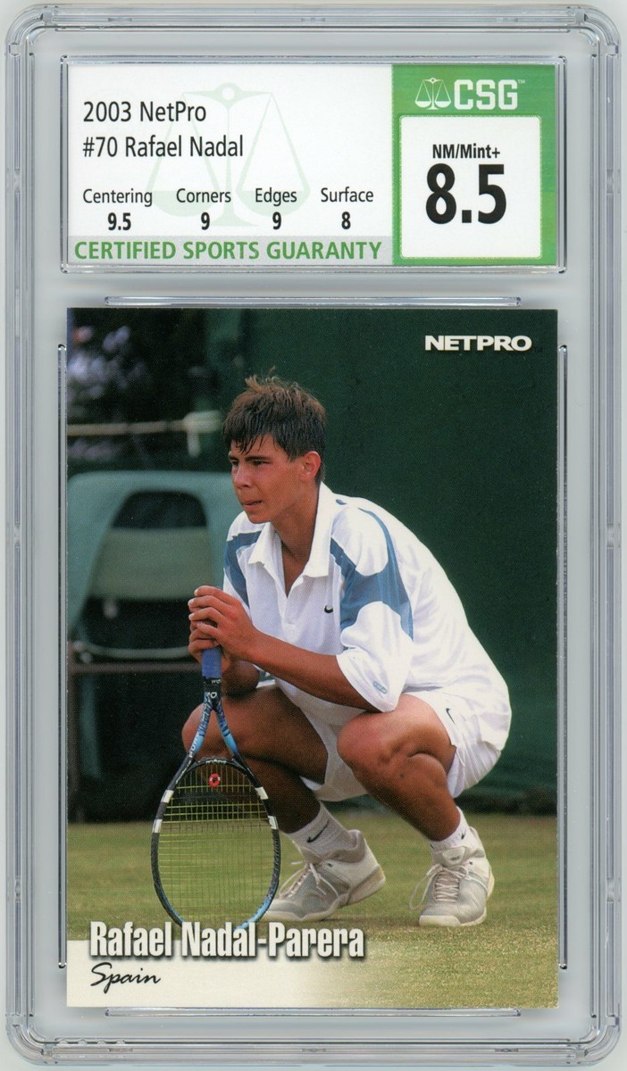 2003 NETPRO Rafael Nadal ルーキーカード 2003 Netpro Rafael Nadal Rookie RC #70 PSA 10 GEM MT (A) | eBay
