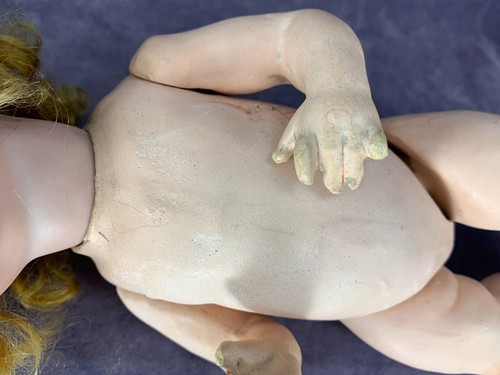Antique 11" DRGM 259 A&M 327 Character Baby - Original Wig - Amand Marseille - Picture 14 of 17