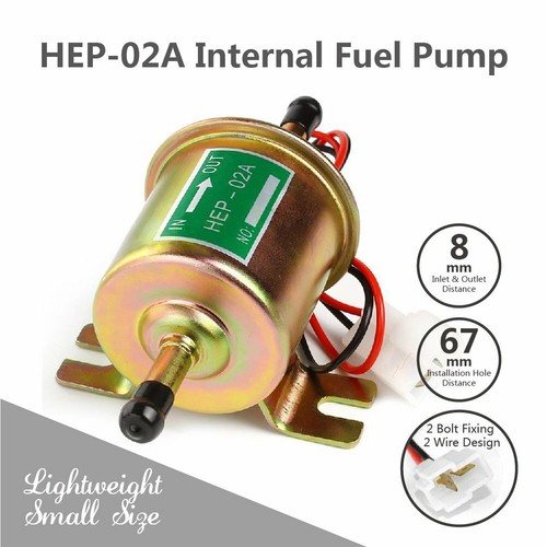 HEP-02A High Pressure (4-7 PSI) 12V Gas Diesel Inline Electric Fuel Pump Diesel - Picture 5 of 10