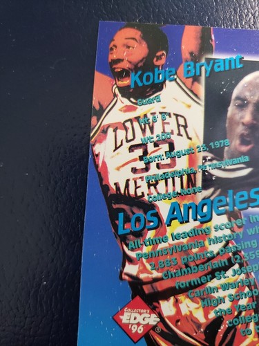 Kobe Bryant Lower Merion RC 96 - 97 Key Craze Collector's Edge Factory Set Card - Picture 8 of 10