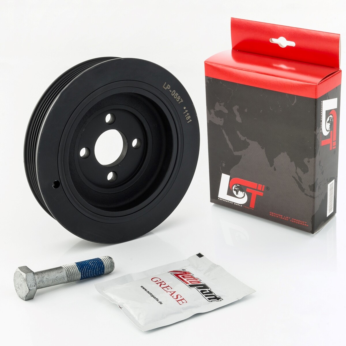 Vibration Absorber Piston Shaft Flat Belts Pulley for Citroen