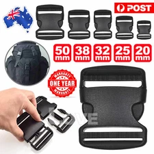 Side Quick Release BUCKLES Clip Cord Strap Fastener Webbing Plastic Backpack Bag