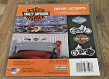 Vintage Genuine Harley-Davidson Motorcycles Decor Accent Wallpaper Cutout Decor