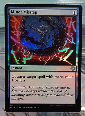 Magic - Minor Misstep - Uc/Foil/Spontanzauber - Phyrexia: Alles wird Eins -EN/NM