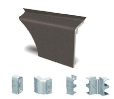 HZ SLF 2000 Sockelleiste und Zubehör Graphit - Heizungsrohrverkleidung