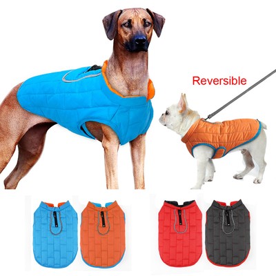 reversible dog coat