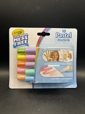 Crayola Color Wonder Mess Free Coloring 10 Count Pastel Mini Markers 75-2470 NEW