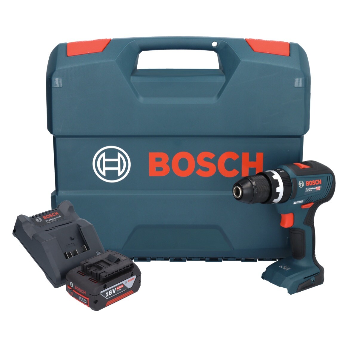 Bosch GSB 18V-55 Akku Schlagbohrschrauber 18 В 55 Нм + 1x Akku 4,0 Ач + Регулятор давления