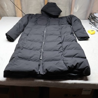 Eddie Bauer Down Jacket Womens TXL Black Hooded Insulated Winter Puffer Parka