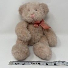 Russ Champagne Bear Plush 12  Stuffed Animal Toy Fuzzy Floppy Huggable Pink