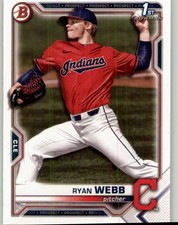 2021 Bowman Draft Ryan Webb #BD-57 Cleveland Indians