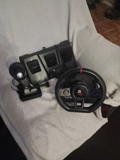 Subsonic Superdrive GS650-X Steering Wheel w/ Manual Shifter 3 Pedals NEW IN BOX