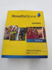 Rosetta Stone V4 Spanish/Latin America Level 1,2,3,4 and 5 CD Set