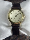 Vintage Seiko Ladies  Quartz V700-6098 New Battery, Serviced.  Gold Tone Leather