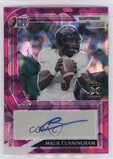 2022 Leaf Pro Set Metal Pink Crystals 7/15 Malik Cunningham #PA-MC2 Auto 03si