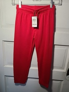 Ideology Little Boys Fleece Jogger Pants Red Cotton Blend Size 6