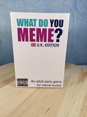 What Do You Meme?  | Fun Adult Party Card Game 17+ UK Open Box unbenutzt