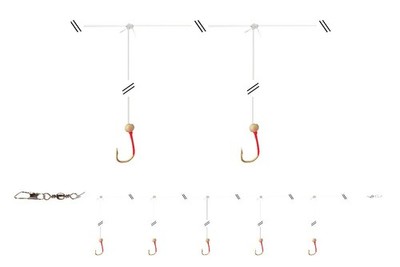 Daiwa Grandwave Hering-Rig Sabiki #14 micro Heringsvorfach Hering Meeresvorfach