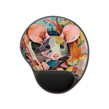 Whimsical Mouse Gaming Mat Mouse Pad With Wrist Rest, Ergonomic Frog Pad