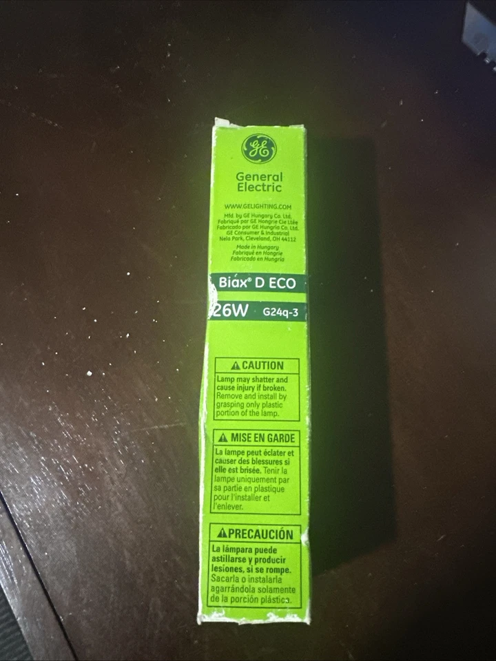 GE 97610 F26DBX/827/ECO4P 26W T4 Double Tube CFL 4pin G24q-3 2700k Warm White - Image 3 of 4